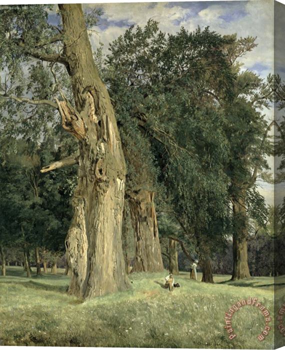 Ferdinand Georg Waldmuller Old elms in Prater Stretched Canvas Painting / Canvas Art