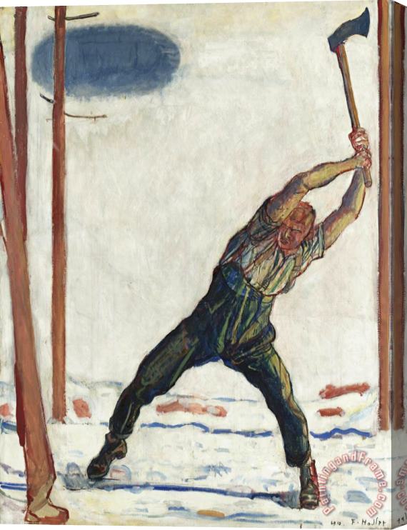 Ferdinand Hodler The Woodcutter Stretched Canvas Painting / Canvas Art