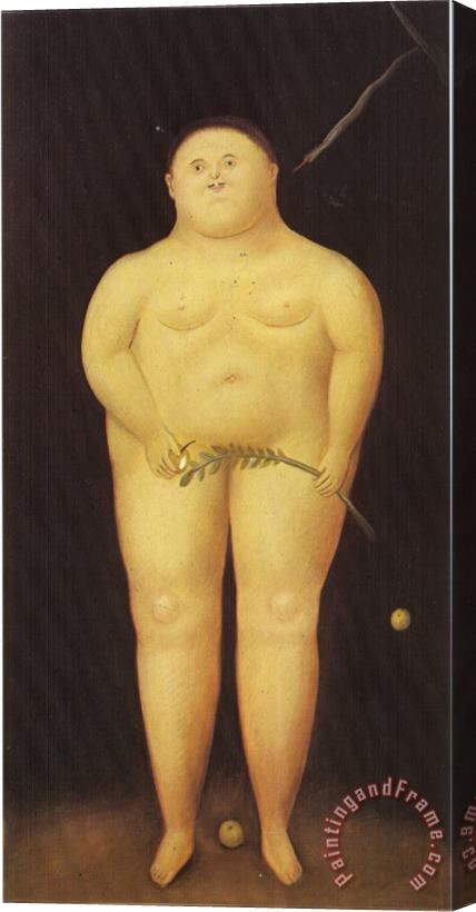 fernando botero Adam And Eve Adam Stretched Canvas Print / Canvas Art
