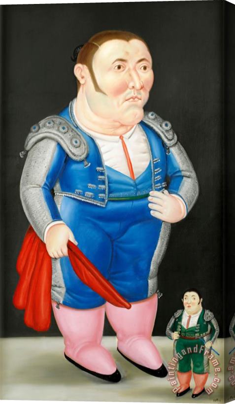 Fernando Botero Antonio Chaves Stretched Canvas Print / Canvas Art