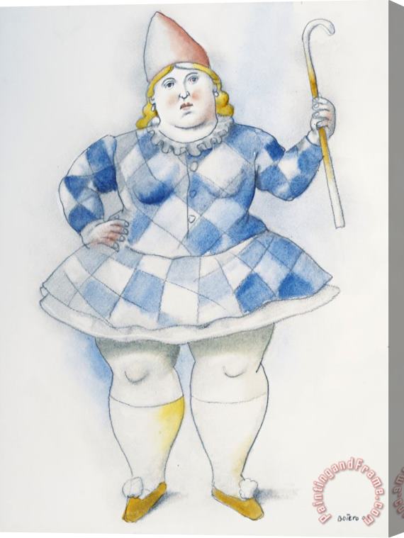 Fernando Botero Circus Girl, 2008 Stretched Canvas Print / Canvas Art