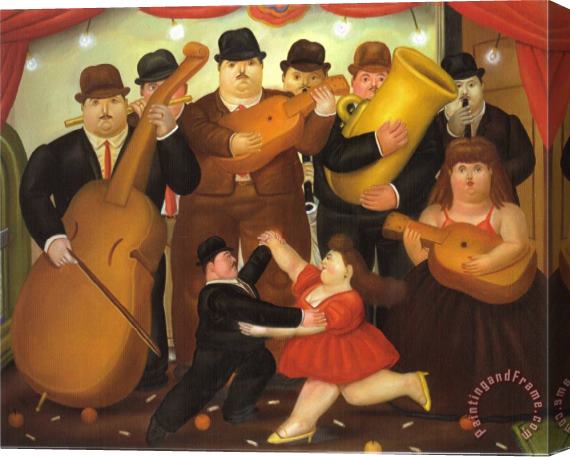 fernando botero Dance in Colombia Stretched Canvas Print / Canvas Art fernando botero Dance in Colombia Stretched Canvas Print / Canvas Art