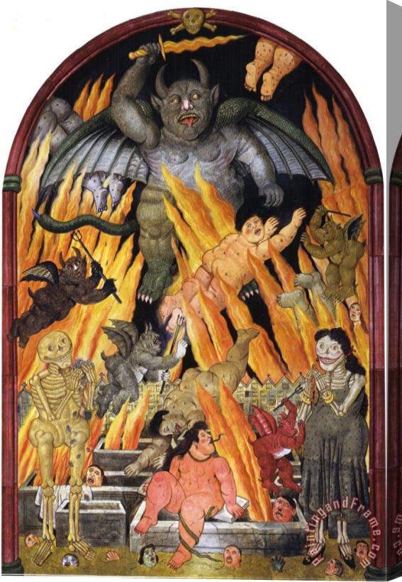 fernando botero Gates of Hell Stretched Canvas Print / Canvas Art