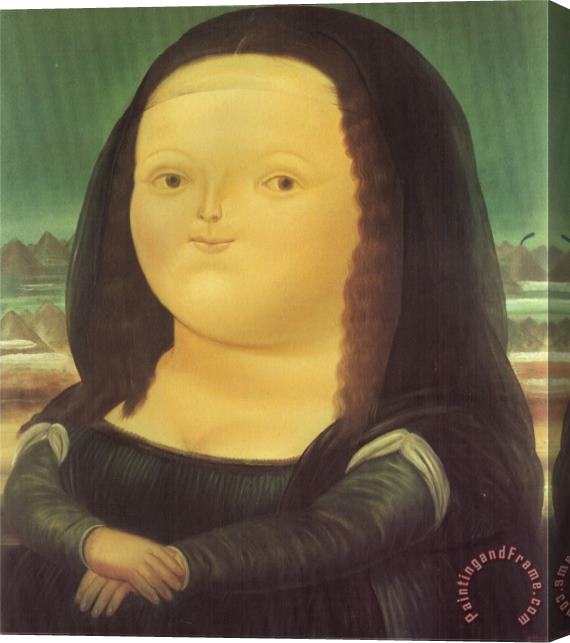 fernando botero Mona Lisa Stretched Canvas Print / Canvas Art