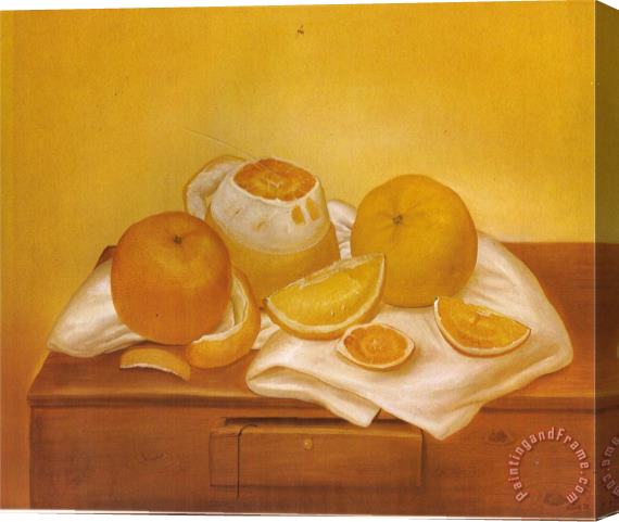 fernando botero Oranges Stretched Canvas Painting / Canvas Art