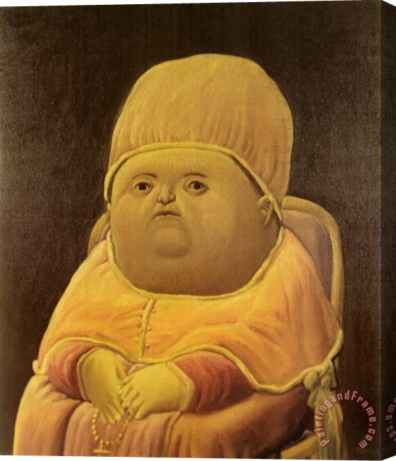 fernando botero Pope Leo X After Raphael Stretched Canvas Print / Canvas Art
