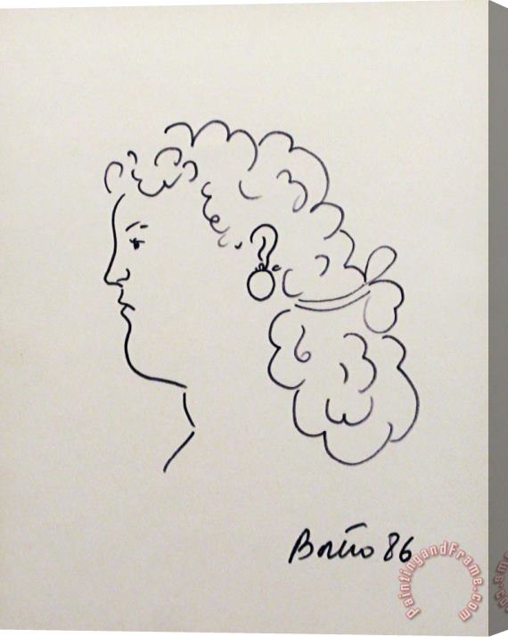 Fernando Botero Sin Titulo, 1986 Stretched Canvas Print / Canvas Art