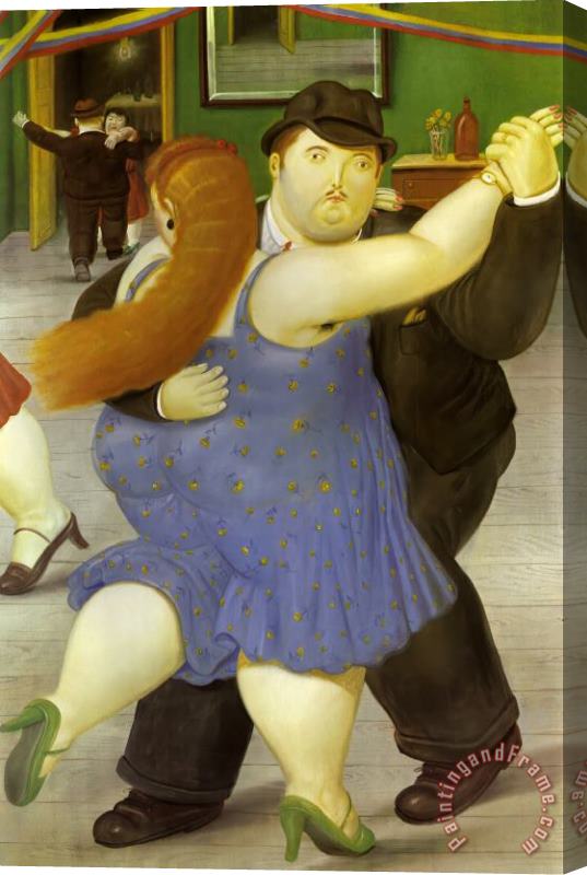fernando botero The Dancers Stretched Canvas Print / Canvas Art