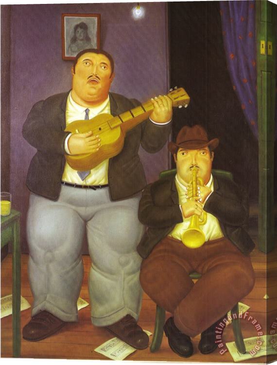 fernando botero The Musicians Stretched Canvas Print / Canvas Art