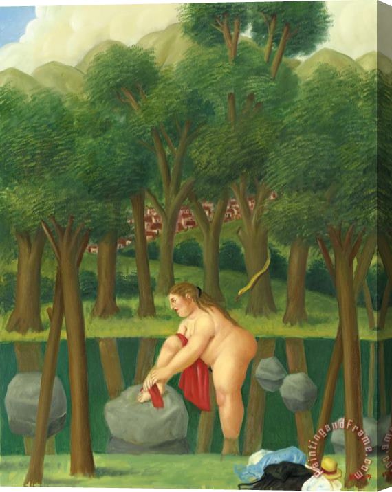 Fernando Botero The River, 1994 Stretched Canvas Painting / Canvas Art