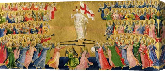 Fra Angelico Christ Glorified In The Court Of Heaven Stretched Canvas Print / Canvas Art