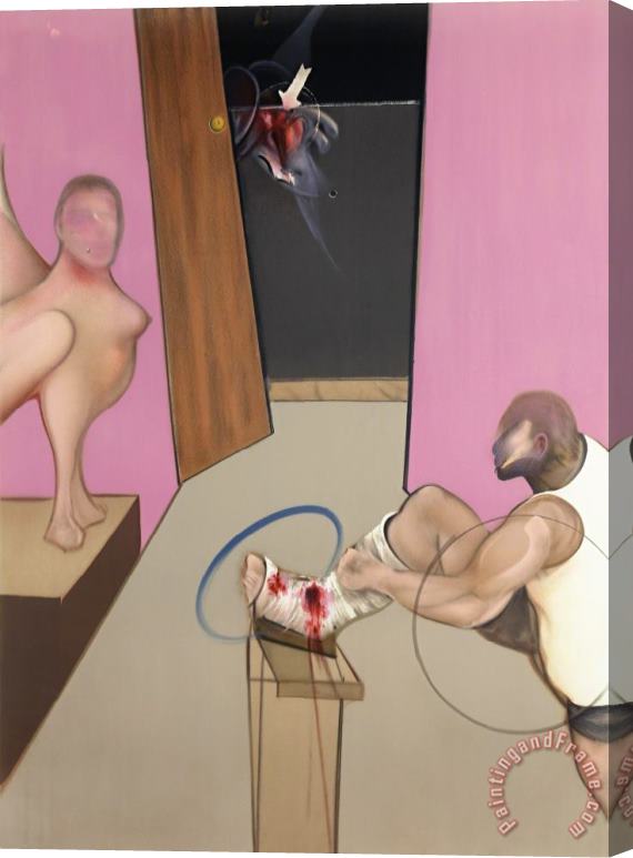 Francis Bacon Oedipus And The Sphinx After Ingres, 1983 Stretched Canvas Painting / Canvas Art