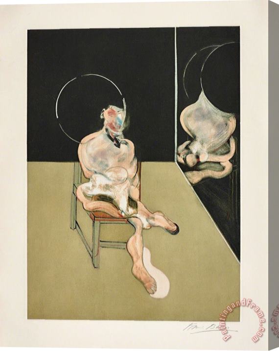 Francis Bacon Seated Figure (after, Study for a Portrait 1981), 1983 Stretched Canvas Print / Canvas Art