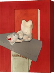 1984 Canvas Prints - Study of a Human Body After Ingres, 1984 by Francis Bacon
