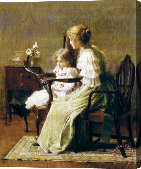 Francis Coates Jones Mother And Child Stretched Canvas Print / Canvas Art