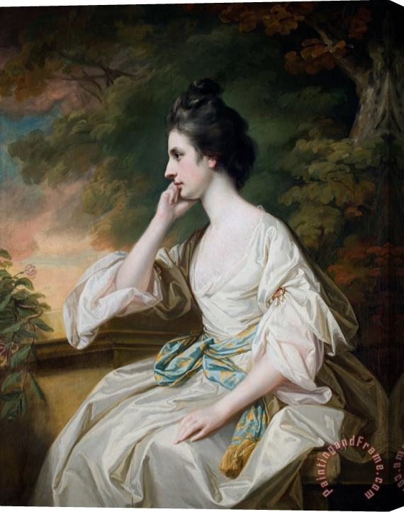 Francis Cotes Portrait Of Miss Anne Dutton Stretched Canvas Painting / Canvas Art