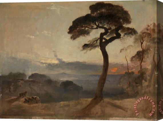 Francis Danby Hampstead Heath, Sunset Stretched Canvas Painting / Canvas Art