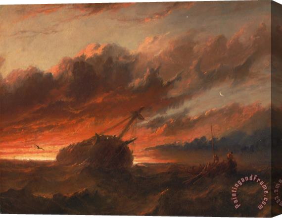 Francis Danby Shipwreck Stretched Canvas Print / Canvas Art