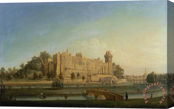 Francis Harding Warwick Castle Stretched Canvas Print / Canvas Art