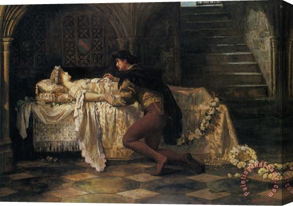 Francis Sidney Muschamp Romeo And Juliet Stretched Canvas Print / Canvas Art