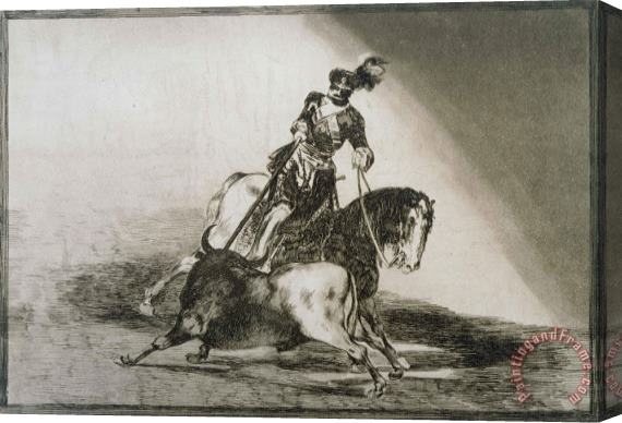 Francisco De Goya Charles Quint Lancant Un Taureau Stretched Canvas Painting / Canvas Art