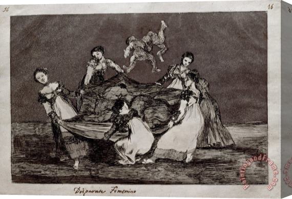 Francisco De Goya Feminine Folly Stretched Canvas Print / Canvas Art