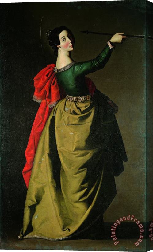 Francisco de Zurbaran Saint Ursula Stretched Canvas Painting / Canvas Art
