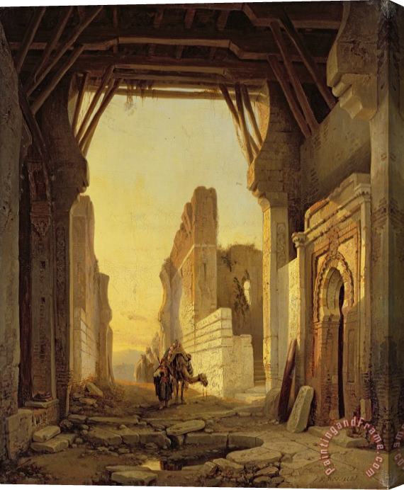 Francois Antoine Bossuet The Gates of El Geber in Morocco Stretched Canvas Painting / Canvas Art