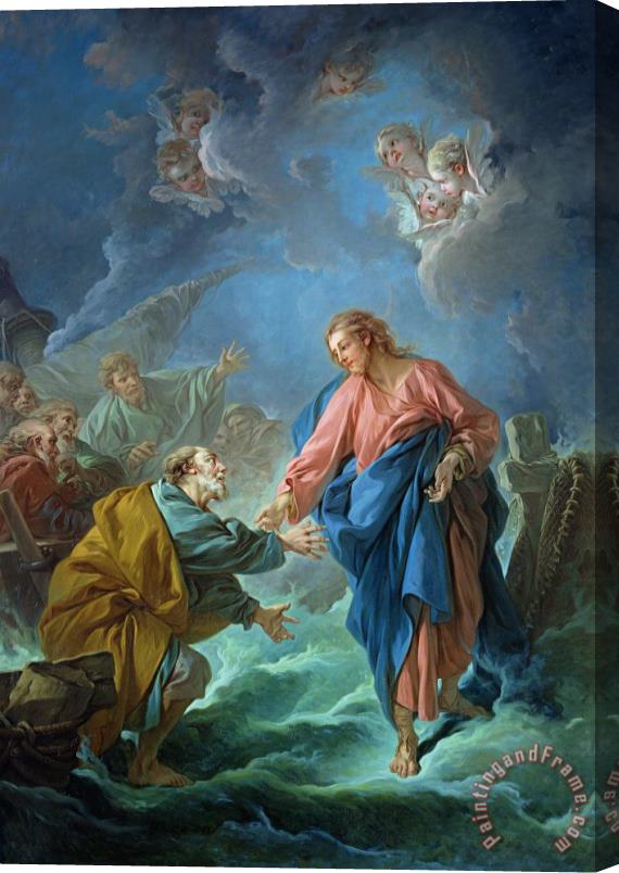 Francois Boucher Saint Peter Invited to Walk on the Water Stretched Canvas Painting / Canvas Art
