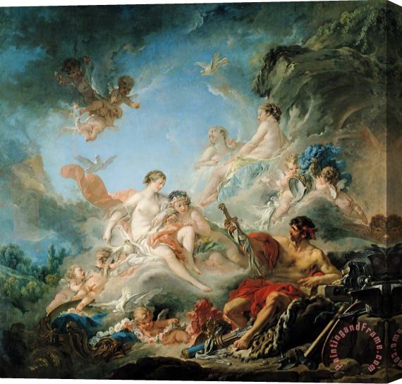 Francois Boucher The Forge of Vulcan Stretched Canvas Print / Canvas Art