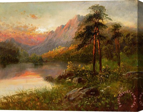 Frank Hider Highland Solitude Stretched Canvas Painting / Canvas Art