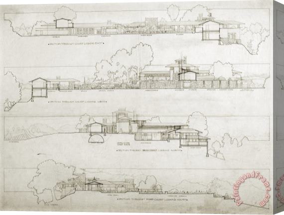 Frank Lloyd Wright Frank Lloyd Wright Home & Studio, Taliesin Ii, Spring Green, Wi Stretched Canvas Print / Canvas Art
