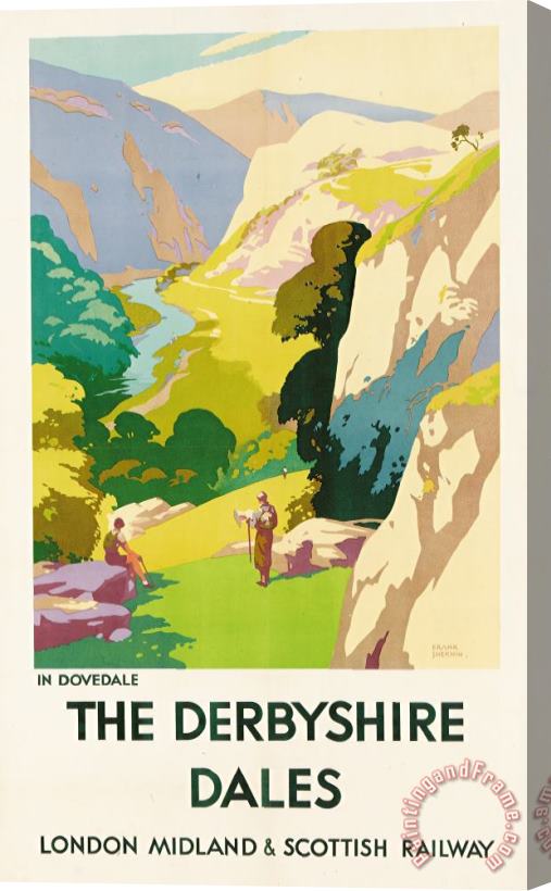 Frank Sherwin The Derbyshire Dales Stretched Canvas Painting / Canvas Art