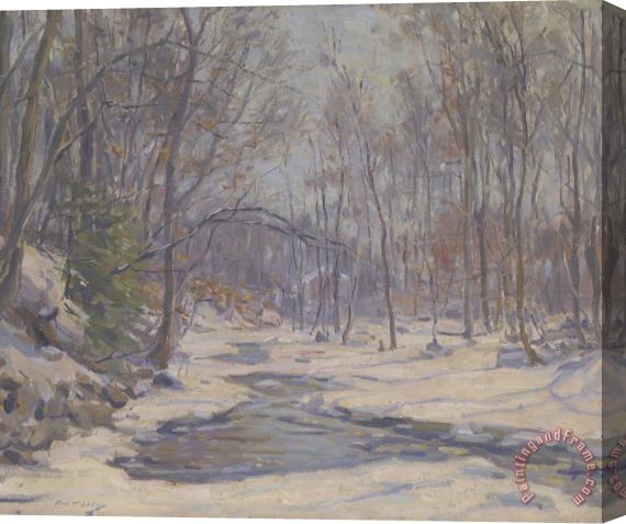 Frank Townsend Hutchens A Winter Morning Stretched Canvas Print / Canvas Art