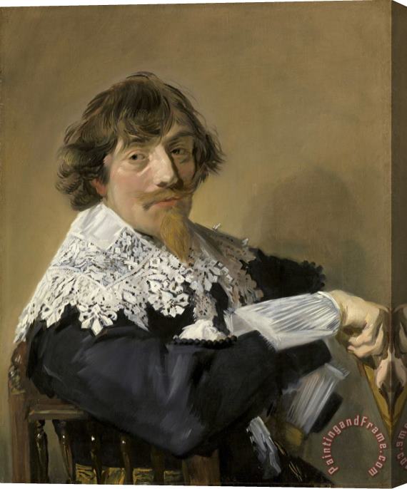 Frans Hals Portrait of a Man, Possibly Nicolaes Hasselaer Stretched Canvas Print / Canvas Art