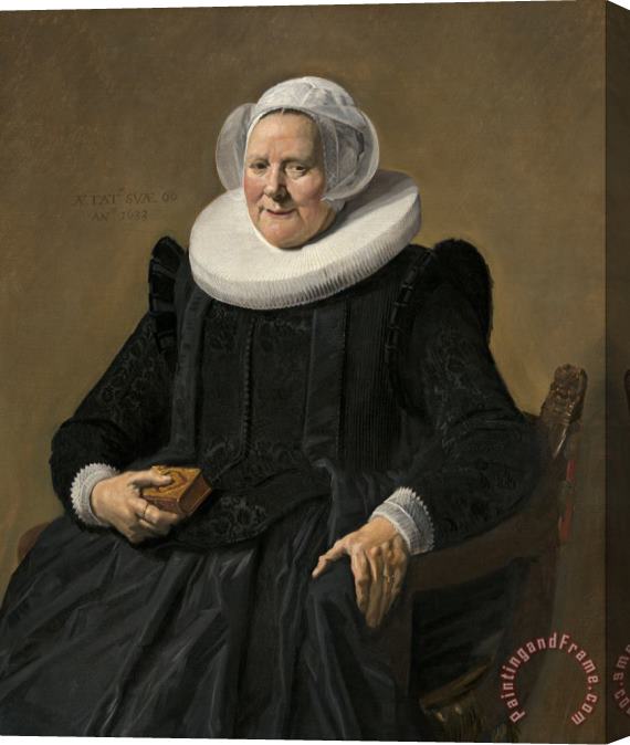 Frans Hals Portrait of an Elderly Lady Stretched Canvas Print / Canvas Art