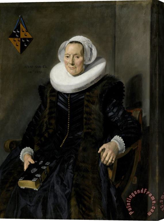 Frans Hals Portrait of Maritge Claesdr Vooght Stretched Canvas Print / Canvas Art