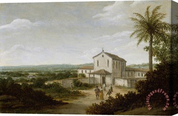 Frans Jansz Post Church Building in Brazil Stretched Canvas Painting / Canvas Art