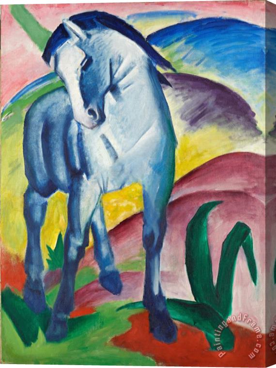 Franz Marc Blue Horse I 1911 Stretched Canvas Print / Canvas Art