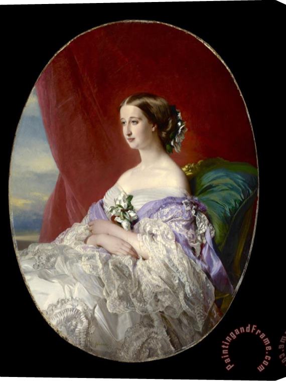 Franz Xaver Winterhalter Empress Eugenie Stretched Canvas Print / Canvas Art