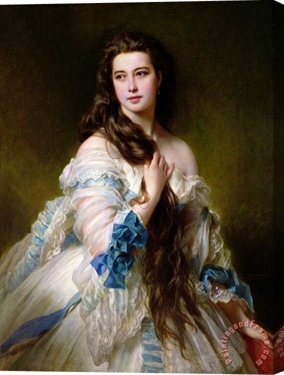 Franz Xaver Winterhalter Portrait of Madame Rimsky Korsakov Stretched Canvas Painting / Canvas Art