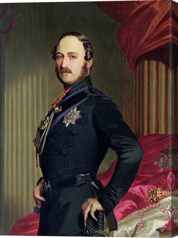 Franz Xavier Portrait of Prince Albert Stretched Canvas Print / Canvas Art