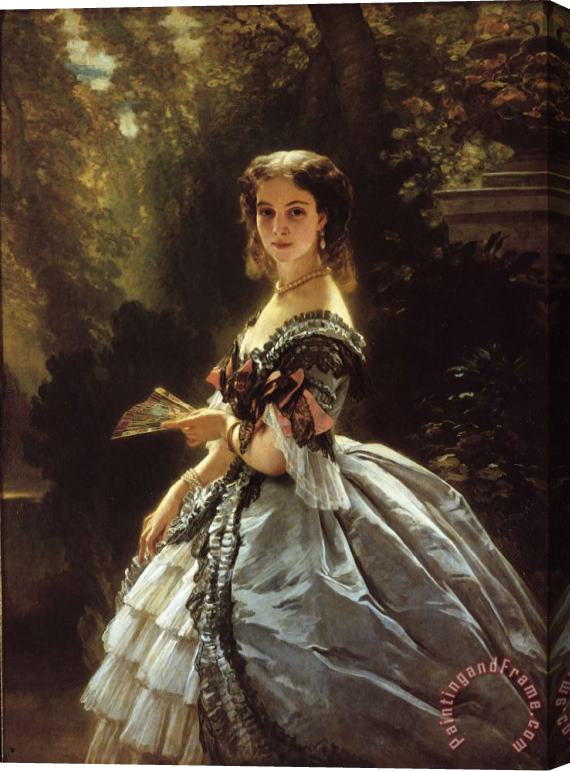 Franz Xavier Winterhalter Princess Elizabeth Esperovna Belosselsky Belosenky, Princess Troubetskoi Stretched Canvas Painting / Canvas Art