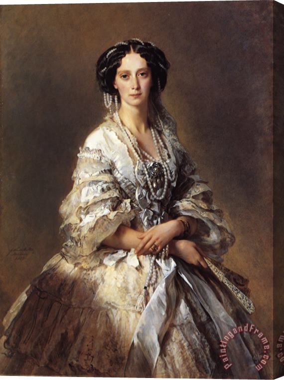 Franz Xavier Winterhalter The Empress Maria Alexandrovna of Russia Stretched Canvas Print / Canvas Art