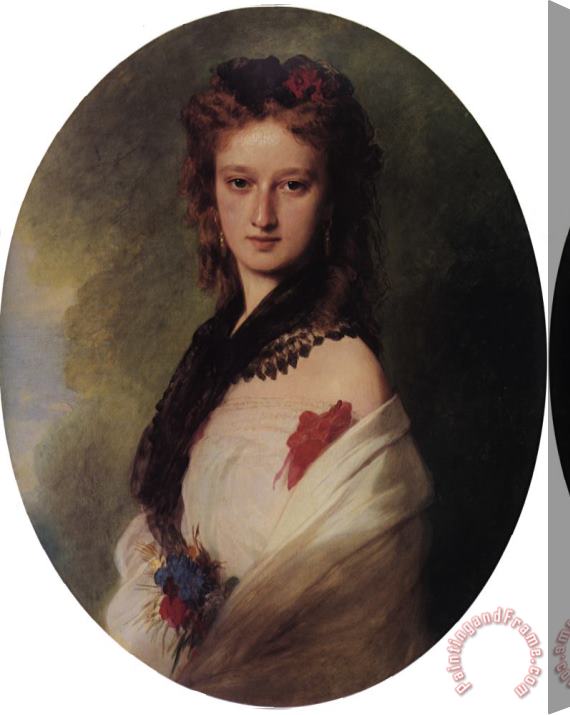 Franz Xavier Winterhalter Zofia Potocka, Countess Zamoyska Stretched Canvas Painting / Canvas Art