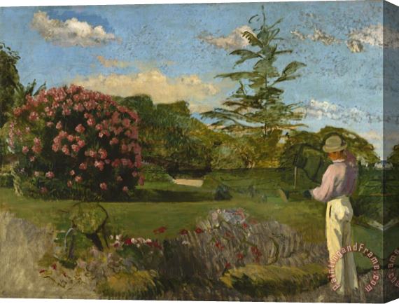 Frederic Bazille The Little Gardener Stretched Canvas Print / Canvas Art