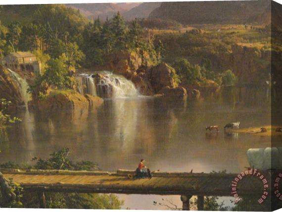 Frederic Edwin Church New England Scenery Stretched Canvas Print / Canvas Art