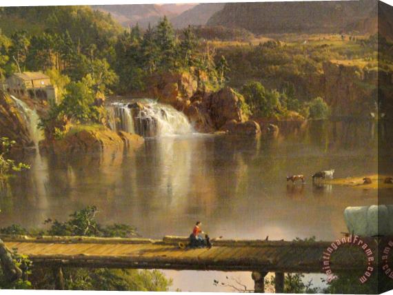 Frederic Edwin Church New England Scenery Stretched Canvas Print / Canvas Art