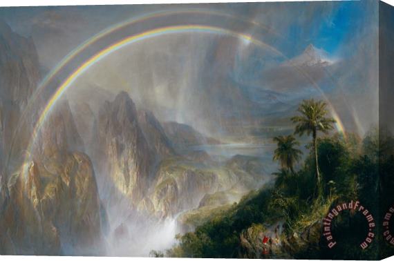 Frederic Edwin Church Rainy Season in The Tropics Stretched Canvas Print / Canvas Art