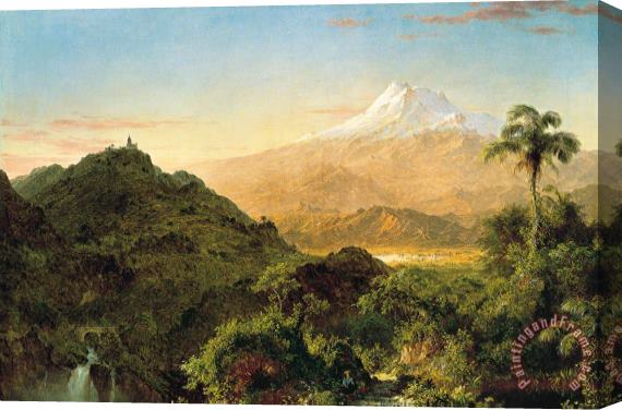 Frederic Edwin Church South American Landscape Stretched Canvas Painting / Canvas Art